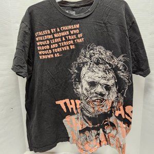 The Texas Chainsaw Massacre Cool Black Zombie Blood Horor Graphic T Tee Shirt XL